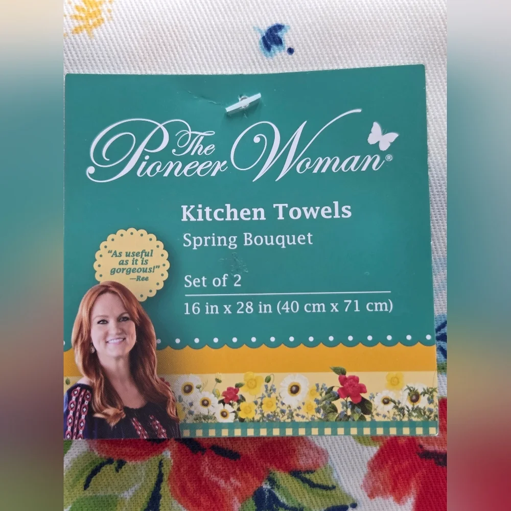 3 Set 2pc The Pioneer Woman Floral Kitchen Towels - Spring Bouquet
